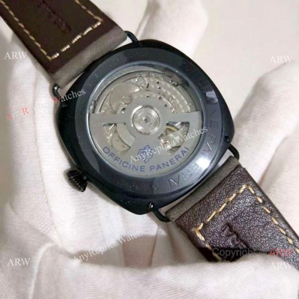 Copy Radiomir Panerai Black Case Gray Leather Band Watch PAM643 Copy Radiomir Panerai Black Case Gray Leather Band Watch PAM643
