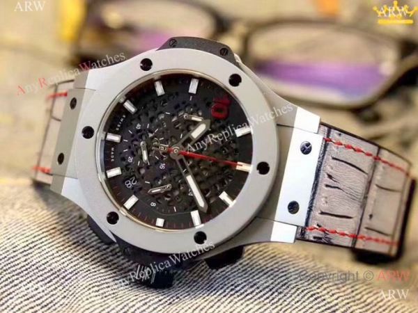 Best Quality Hublot Big Bang 10 Years Watch SS Black Chronograph Dial Best Quality Hublot Big Bang 10 Years Watch SS Black Chronograph Dial