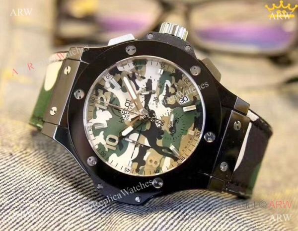 High Quality Hublot Big Bang Men Watch Black Case Camouflage Dial High Quality Hublot Big Bang Men Watch Black Case Camouflage Dial