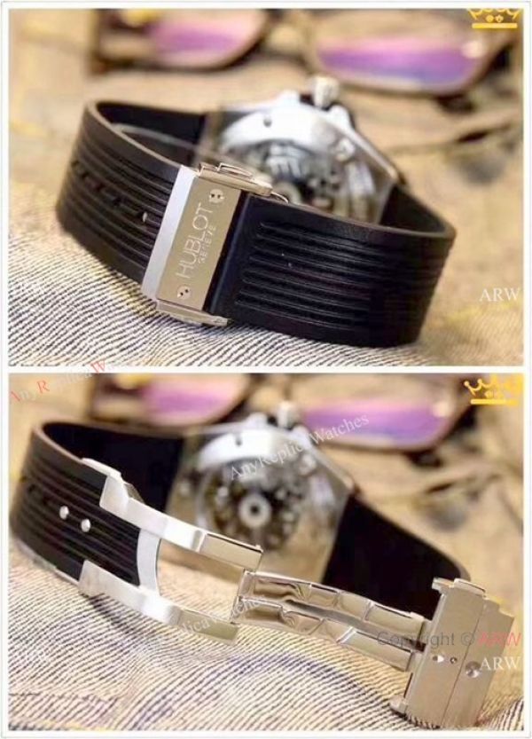 Hublot Big Bang Automatic Watch Replica SS Skeleton Dial Hublot Big Bang Automatic Watch Replica SS Skeleton Dial