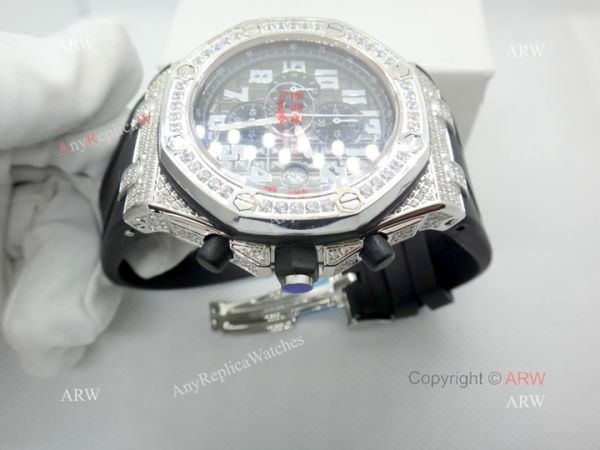 Best Copy Audemars Piguet Royal Oak Offshore Watch Full Diamond Gray Dial Best Copy Audemars Piguet Royal Oak Offshore Watch Full Diamond Gray Dial