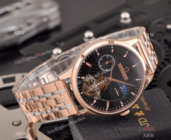 Best Replica Omega Tourbillon Moonphase Movement Stainless Steel Watch Best Replica Omega Tourbillon Moonphase Movement Stainless Steel Watch