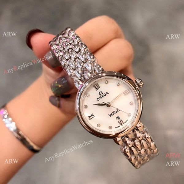 Replica Omega De Ville Dewdrop ladies Watch Stainless Steel Replica Omega De Ville Dewdrop ladies Watch Stainless Steel