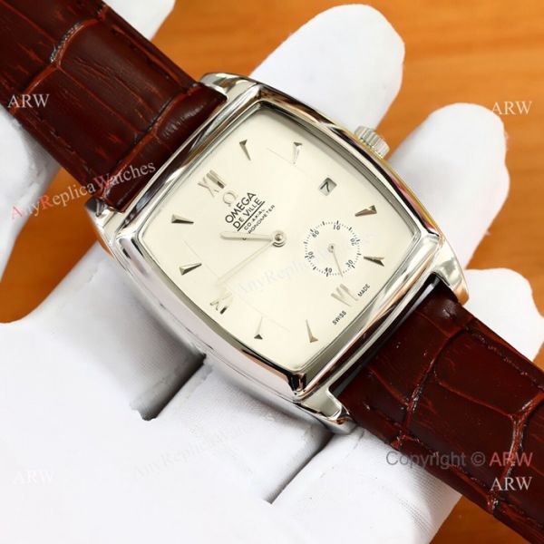 New Replica Omega De Ville Men Watches SS Blue Face New Replica Omega De Ville Men Watches SS Blue Face