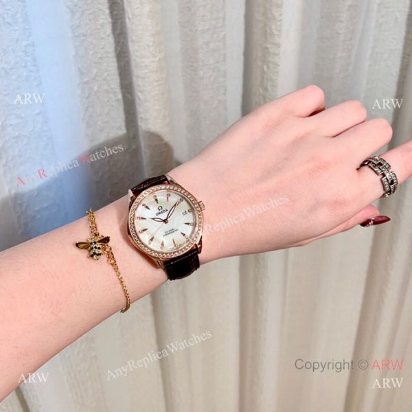 Omega DeVille Co-Axial Cscapement 34mm Watches Rose Gold Case Omega DeVille Co-Axial Cscapement 34mm Watches Rose Gold Case