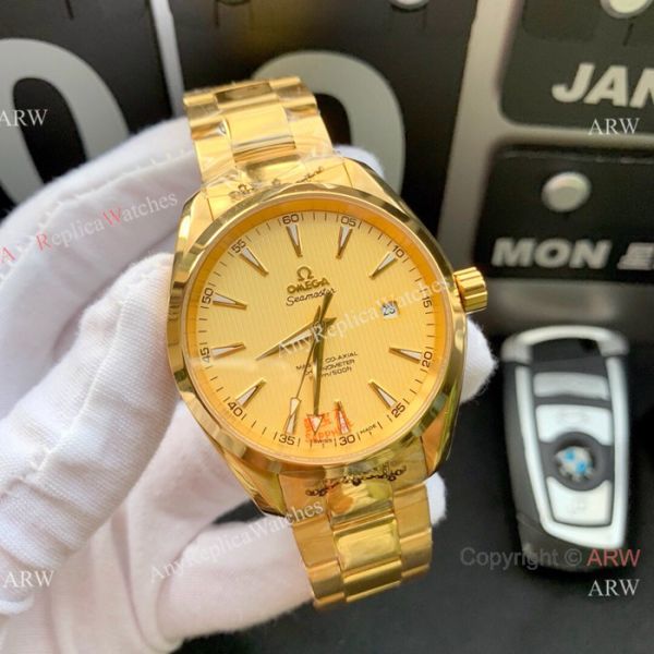 Copy Omega Seamaster Aqua Terra Swiss Citizen 8215 Watches 2-Tone Black Dial Copy Omega Seamaster Aqua Terra Swiss Citizen 8215 Watches 2-Tone Black Dial