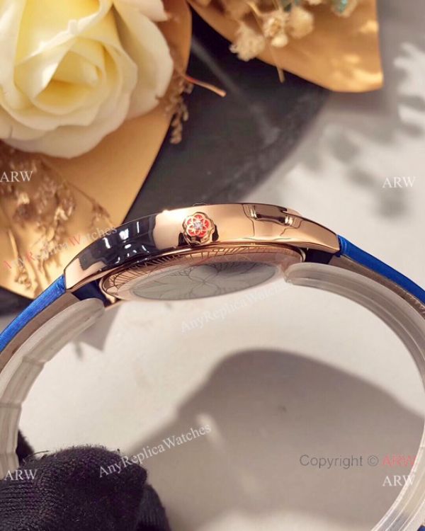 Omega De Ville Tresor Ladies Watches Blue MOP Dial Rose Gold Omega De Ville Tresor Ladies Watches Blue MOP Dial Rose Gold