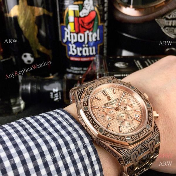 New Style Audemars Piguet Royal Oak Tattoo Watches Rose Gold Chronograph New Style Audemars Piguet Royal Oak Tattoo Watches Rose Gold Chronograph