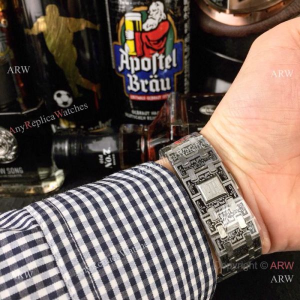 New Copy Audemars Piguet Royal Oak Tattoo Watch White Chronograph Face New Copy Audemars Piguet Royal Oak Tattoo Watch White Chronograph Face