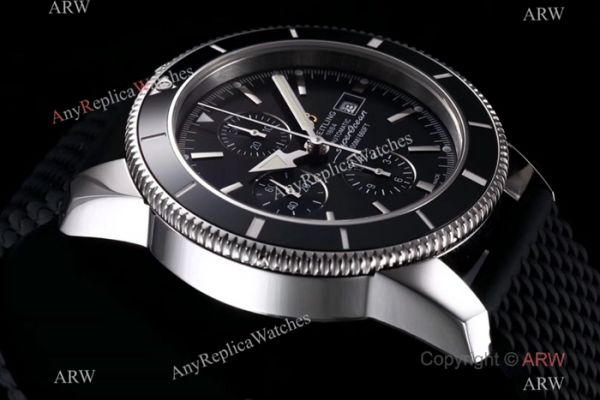 Swiss Copy Breitling Superocean Heritage Asia 7750 Watch SS Black Face Swiss Copy Breitling Superocean Heritage Asia 7750 Watch SS Black Face