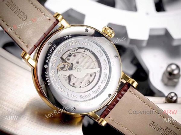 Patek Philippe geneve Calatrava Watch Gold Case Black Face Patek Philippe geneve Calatrava Watch Gold Case Black Face