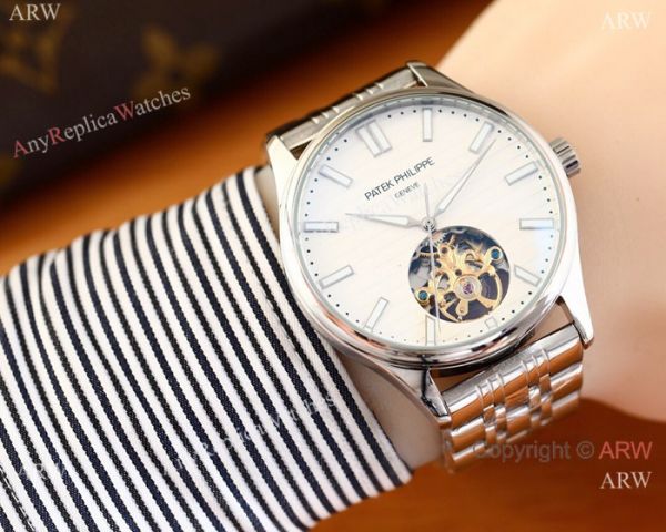 Patek Philippe Calatrava Copy Watches Two Tone Rose Gold Black Face Patek Philippe Calatrava Copy Watches Two Tone Rose Gold Black Face