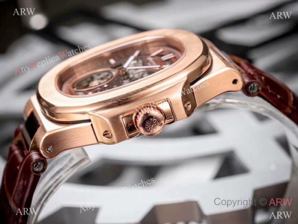 Patek Philippe Nautilus Skeleton Replica watches SS Blue Dial Patek Philippe Nautilus Skeleton Replica watches SS Blue Dial