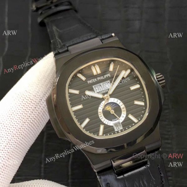 High Qaulity Replica Patek Philippe Nautilus Annual Calendar All Black Watch High Qaulity Replica Patek Philippe Nautilus Annual Calendar All Black Watch