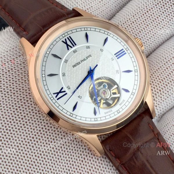 Copy Patek Philippe Tourbillon Men Watch Black Case Red Hand Copy Patek Philippe Tourbillon Men Watch Black Case Red Hand