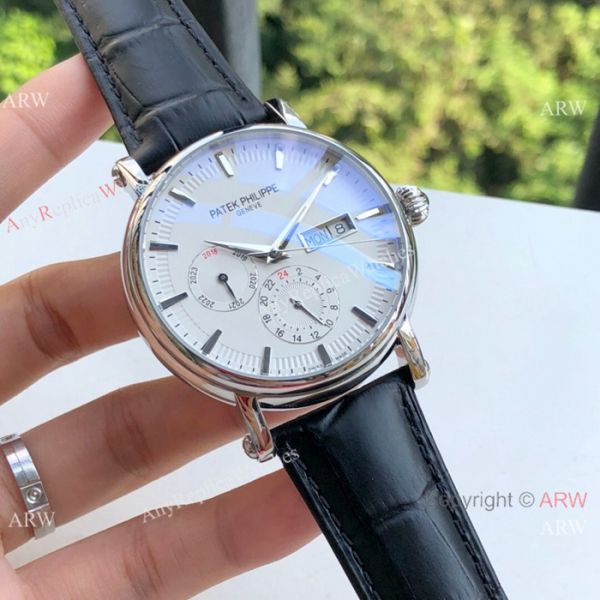 Copy Patek Philippe Geneve Day-date 43mm Watch SS White Dial Copy Patek Philippe Geneve Day-date 43mm Watch SS White Dial