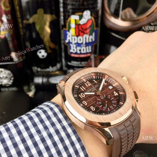 Japan Grade Patek Philippe Aquanaut Replica watch Rose Gold Brown Chronograph Dial Japan Grade Patek Philippe Aquanaut Replica watch Rose Gold Brown Chronograph Dial