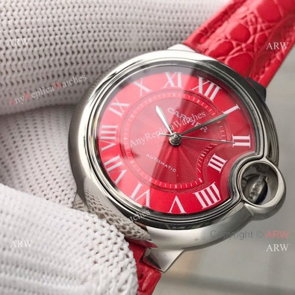 Swiss Quality Replica Cartier Ballon Bleu 33mm Watch SS Pink Dial Swiss Quality Replica Cartier Ballon Bleu 33mm Watch SS Pink Dial