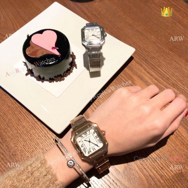 New Cartier Santos Rose Gold Quartz Watch Best Replica New Cartier Santos Rose Gold Quartz Watch Best Replica