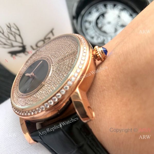 Cartier Rotonde De SS Iced Out Watch New Replica Cartier Rotonde De SS Iced Out Watch New Replica
