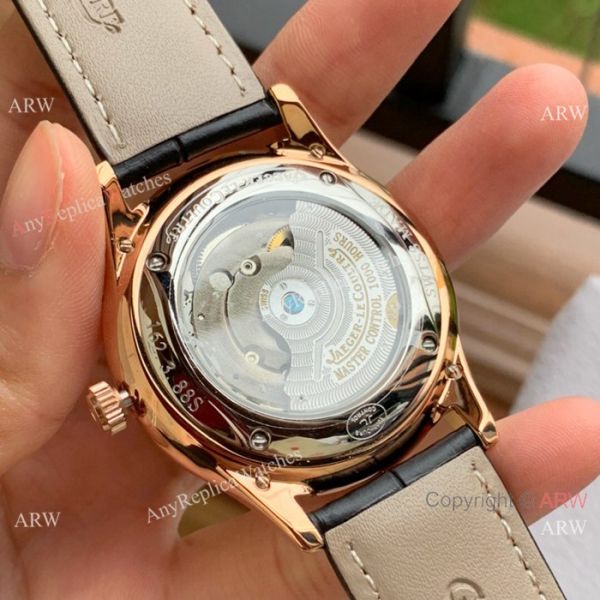 Fake Jaeger-leCoultre Moonphase Rose Gold White Dial Watch Fake Jaeger-leCoultre Moonphase Rose Gold White Dial Watch