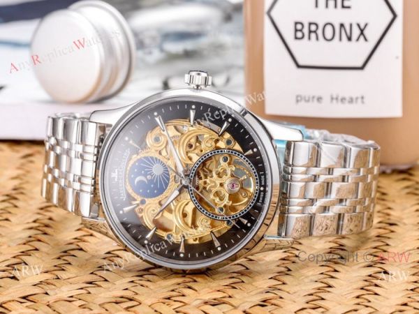 Copy Jaeger Lecoultre Skeleton Moon Phase Two Tone Rose Gold Watch Copy Jaeger Lecoultre Skeleton Moon Phase Two Tone Rose Gold Watch