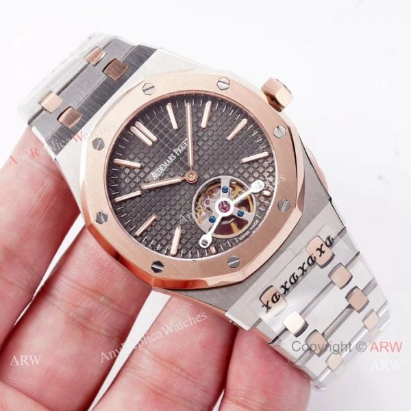 Copy Audemars Piguet Royal Oak Tourbillon Swiss 2924 Watches 2-Tone Rose Gold Copy Audemars Piguet Royal Oak Tourbillon Swiss 2924 Watches 2-Tone Rose Gold