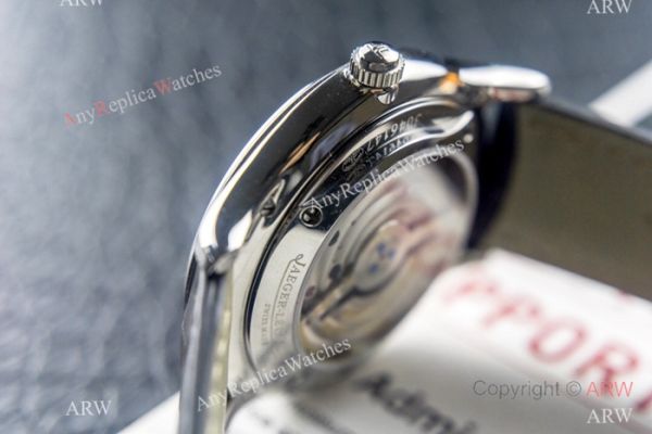 Swiss Replica Jaeger-LeCoultre Master Watch Silver Face Black Leather Strap Swiss Replica Jaeger-LeCoultre Master Watch Silver Face Black Leather Strap