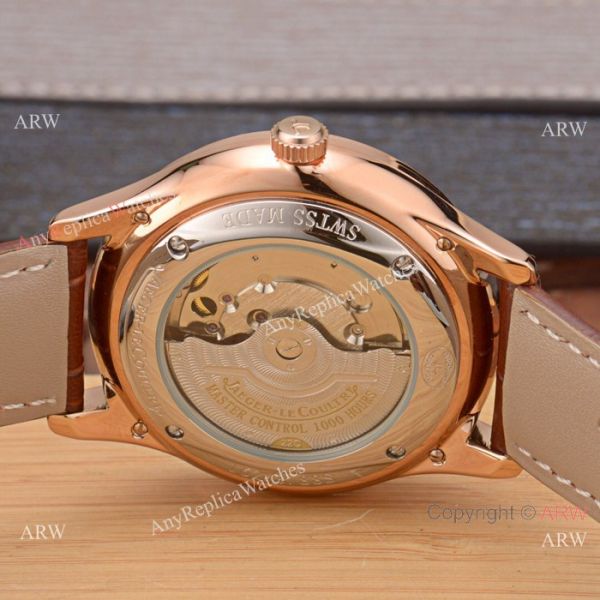 Best Copy Jaeger-LeCoultre Master Rose Gold Silver Face Watch Simple Design Best Copy Jaeger-LeCoultre Master Rose Gold Silver Face Watch Simple Design