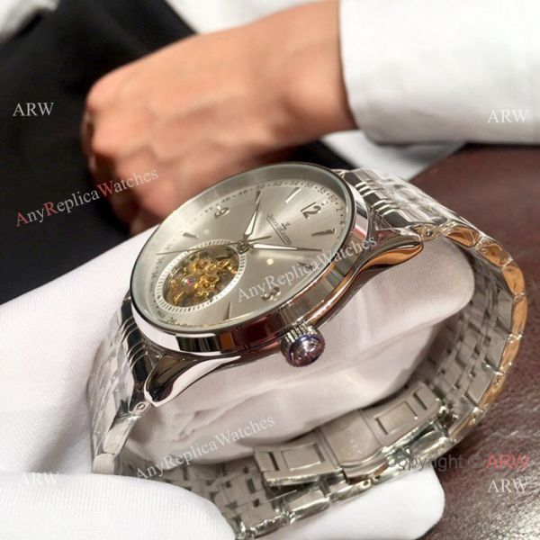 Best Copy Jaeger-LeCoultre Two Tone Rose Gold Tourbillon Watch 42mm Best Copy Jaeger-LeCoultre Two Tone Rose Gold Tourbillon Watch 42mm