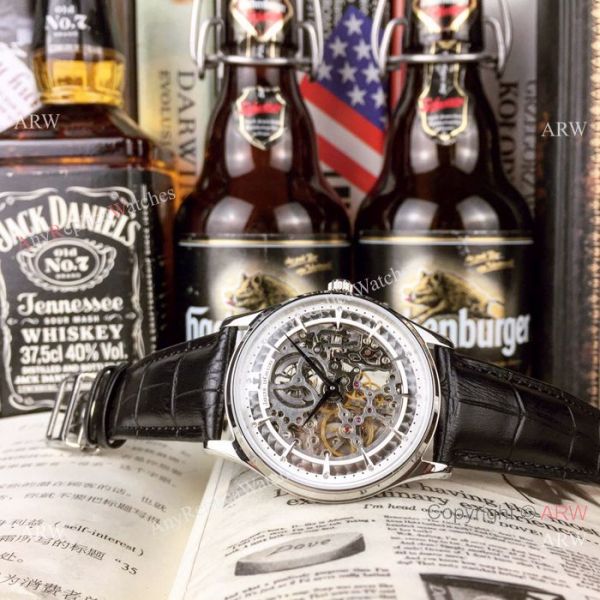 High Quality Copy Jaeger LeCoultre Stainless Steel Skeleton Dial Watches High Quality Copy Jaeger LeCoultre Stainless Steel Skeleton Dial Watches