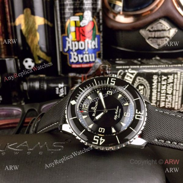 Swiss Quality Replica Blancpain Fifty Fathoms Automatic Blue Dial Watch 42mm Swiss Quality Replica Blancpain Fifty Fathoms Automatic Blue Dial Watch 42mm
