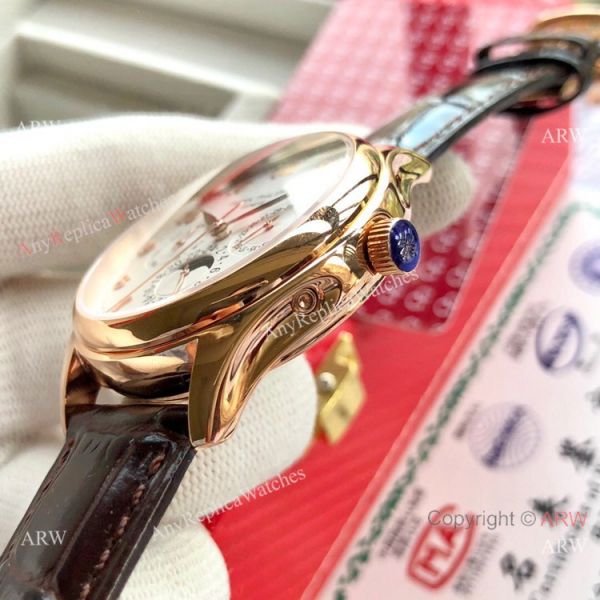 Swiss AAA Patek Philippe Geneve Complications Men Watches White Moonphase Dial Swiss AAA Patek Philippe Geneve Complications Men Watches White Moonphase Dial