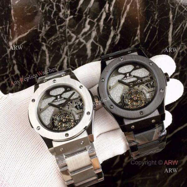 High Quality Copy Hublot Classic Fusion Squelette Tourbillon Watch All Black High Quality Copy Hublot Classic Fusion Squelette Tourbillon Watch All Black