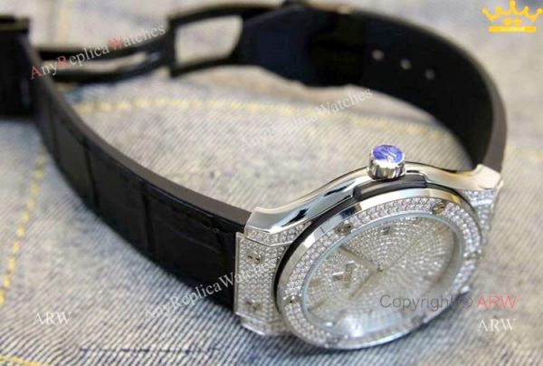 Best ARW Replica Watches Hublot Classic Fusion Iced Out Watch Best ARW Replica Watches Hublot Classic Fusion Iced Out Watch