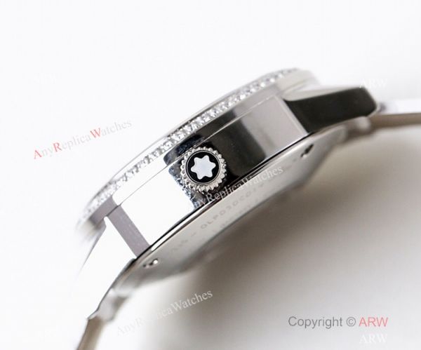 Swiss Montblanc Boheme Date SS Watch 33mm Women Mont Blanc Bracelet Replica Swiss Montblanc Boheme Date SS Watch 33mm Women Mont Blanc Bracelet Replica