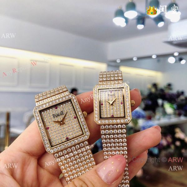 Swiss Replica Piaget Polo Diamond Watches All Gold Sapphire Glass Swiss Replica Piaget Polo Diamond Watches All Gold Sapphire Glass