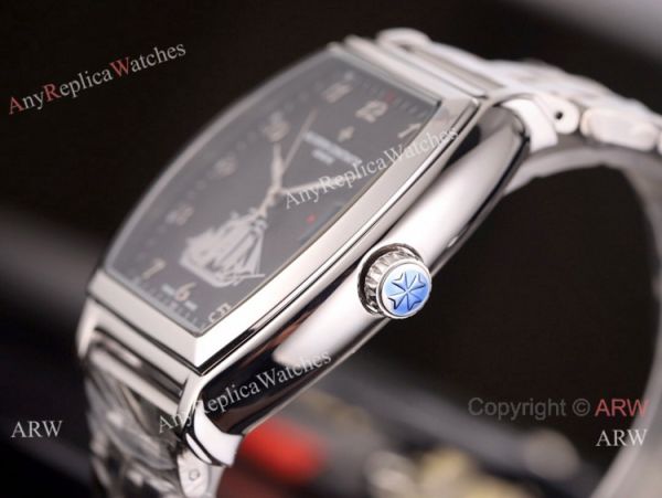 High Quality Vacheron Constantin Malte Stainless Steel Black Dial Watch High Quality Vacheron Constantin Malte Stainless Steel Black Dial Watch