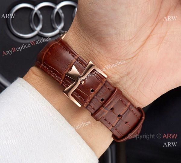 Clone Vacheron Constantin Moonphase Watch Rose Gold Brown Leather Strap Clone Vacheron Constantin Moonphase Watch Rose Gold Brown Leather Strap