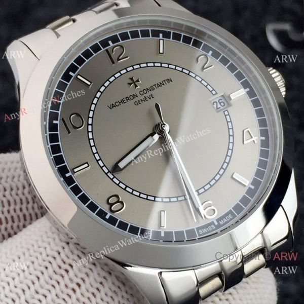 Replica Vacheron Constantin Geneve Automatic Watch SS Black Face Replica Vacheron Constantin Geneve Automatic Watch SS Black Face