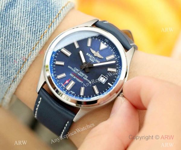 2019 Replica Breitling Avenger Men Watch SS Blue Dial Blue Leather strap 2019 Replica Breitling Avenger Men Watch SS Blue Dial Blue Leather strap