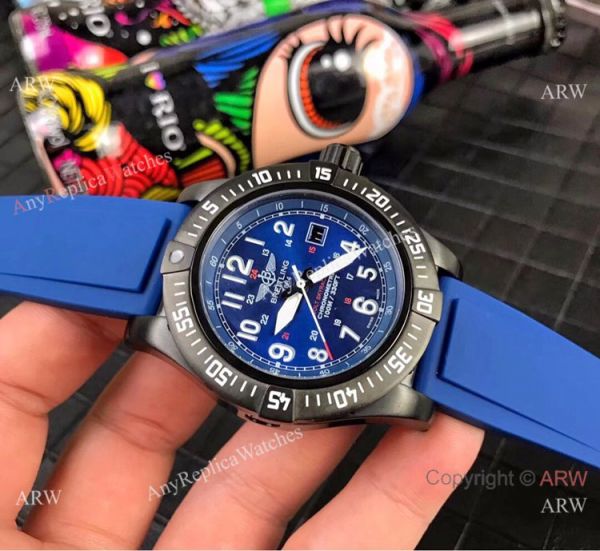 Breitling Colt Skyracer Chronometer Copy Watch Blue Rubber Strap Breitling Colt Skyracer Chronometer Copy Watch Blue Rubber Strap