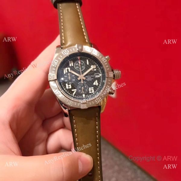 New Copy Breitling Super Avenger II SS Brown Leather Strap Watch 43mm New Copy Breitling Super Avenger II SS Brown Leather Strap Watch 43mm