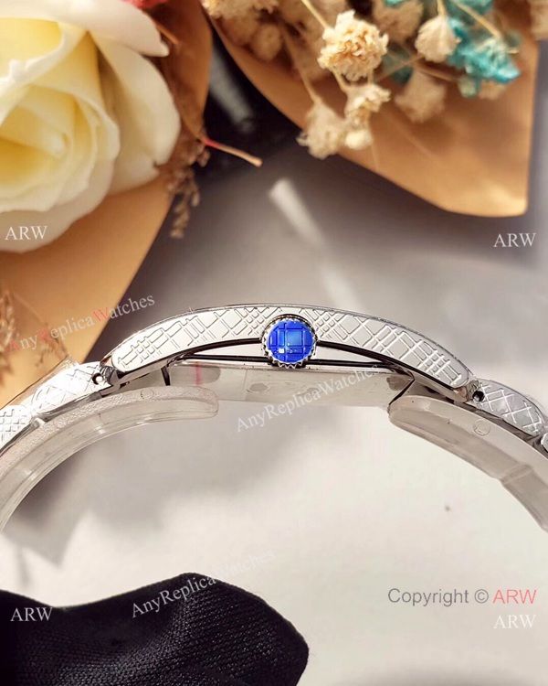 Swiss Quality Replica Burberry Lady Watches Stainless Steel White Face Swiss Quality Replica Burberry Lady Watches Stainless Steel White Face