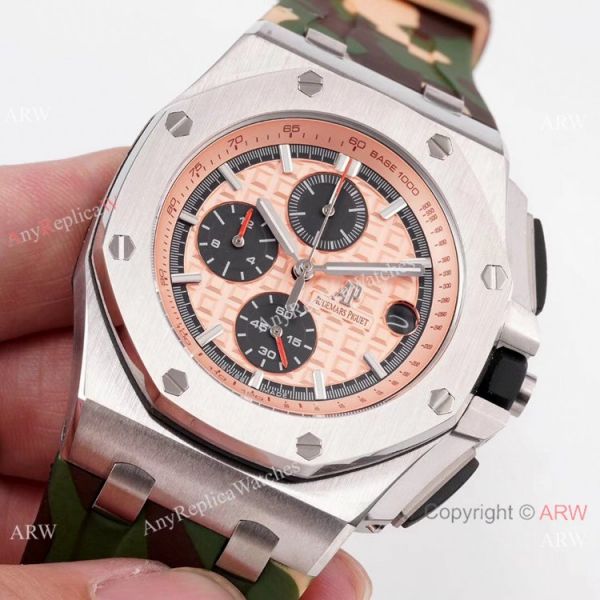 2019 Copy Audemars Piguet Royal Oak Offshore Watch SS Camouflage Strap 2019 Copy Audemars Piguet Royal Oak Offshore Watch SS Camouflage Strap