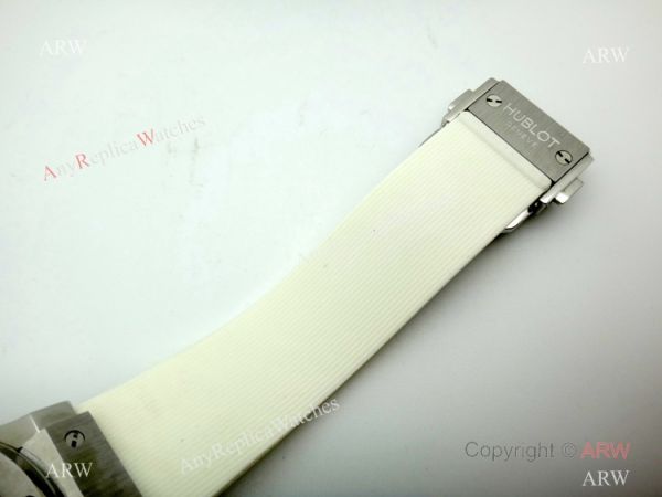 Hublot Big Bang Quartz Replica Watch SS White Dial 38mm Hublot Big Bang Quartz Replica Watch SS White Dial 38mm