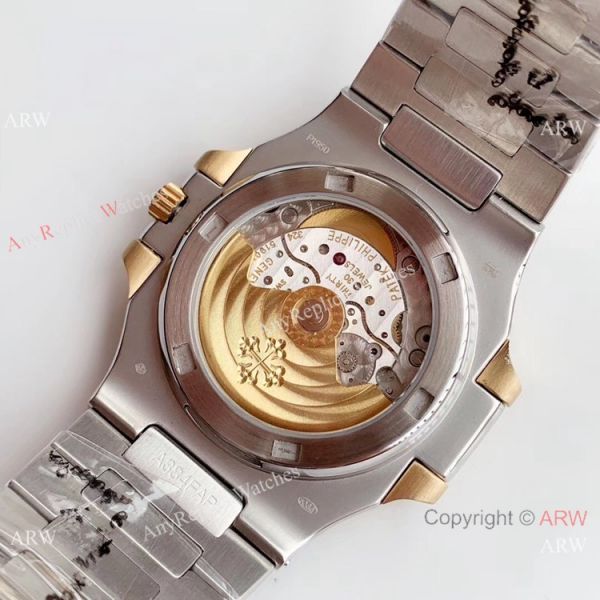 Highest Quality Copy Patek Philippe Nautilus Two Tone Black Watch Swiss Grade 1 Highest Quality Copy Patek Philippe Nautilus Two Tone Black Watch Swiss Grade 1