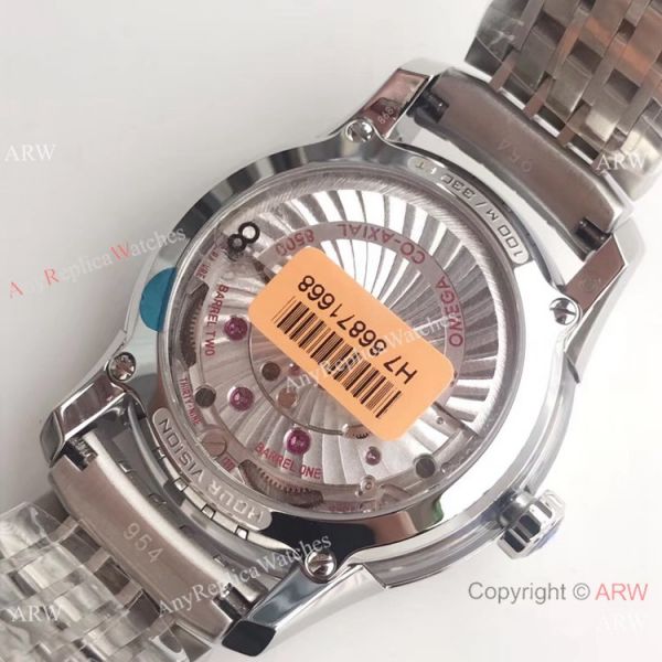 Swiss Grade Omega De Ville Hour Vision VSF 8500 Watch Stainless Steel Dark Blue Face Swiss Grade Omega De Ville Hour Vision VSF 8500 Watch Stainless Steel Dark Blue Face