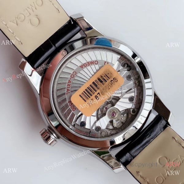 VS Factory Replica Omega De Ville Co-Axial Swiss 8500 Watch SS Black Leather Band VS Factory Replica Omega De Ville Co-Axial Swiss 8500 Watch SS Black Leather Band