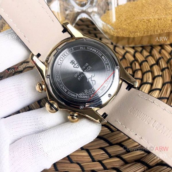 Replica Bubble Corum Watch Diamond Bezel Gold Case Silver Chronograph Dial Replica Bubble Corum Watch Diamond Bezel Gold Case Silver Chronograph Dial